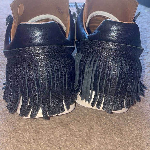 Esseutesse black and white leather sneakers size 38 - Picture 7 of 14